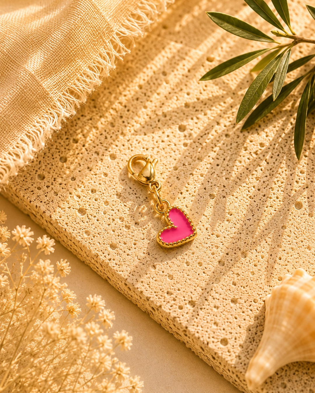 Charm COEUR - Fuchsia