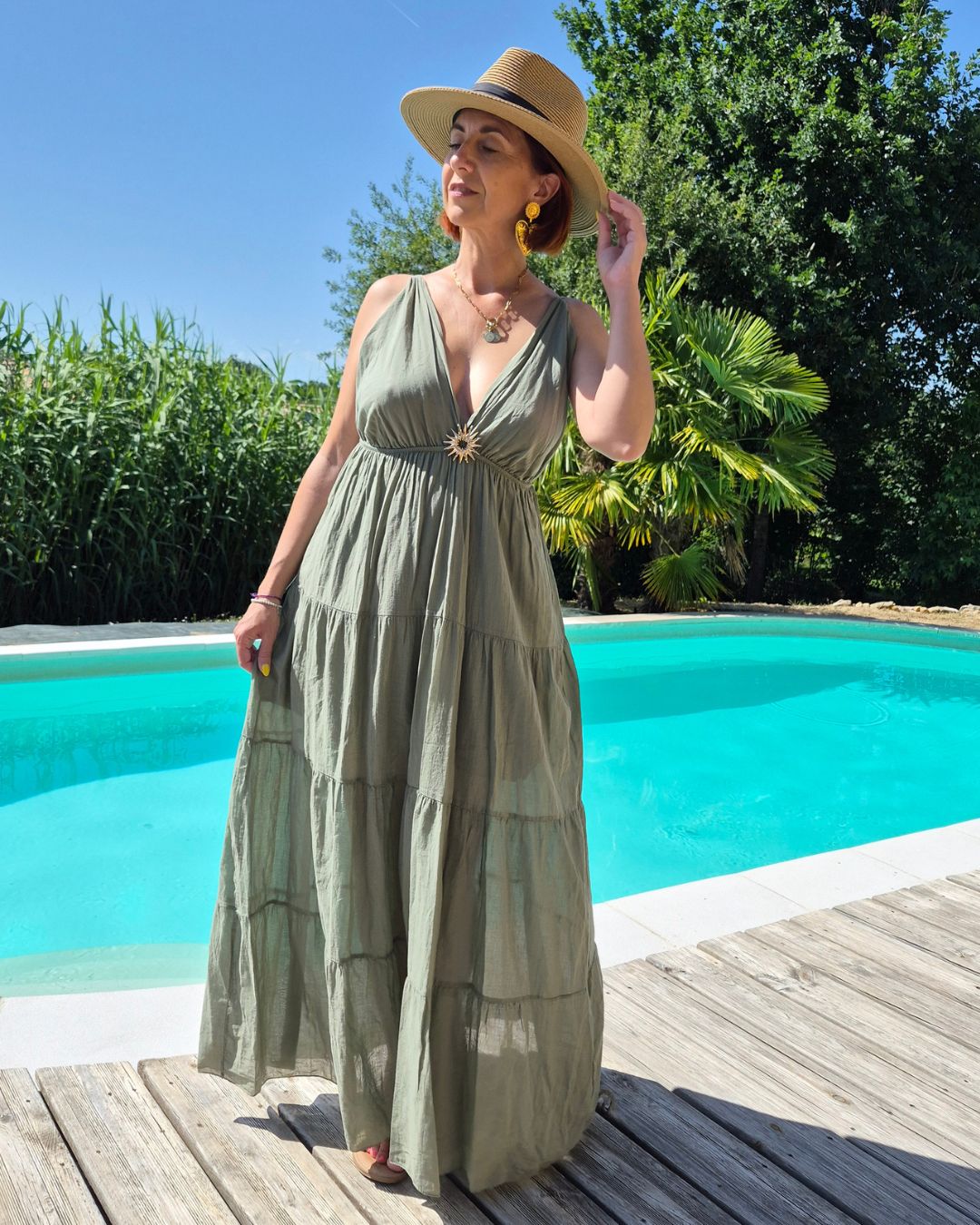 Robe HELIA - Kaki