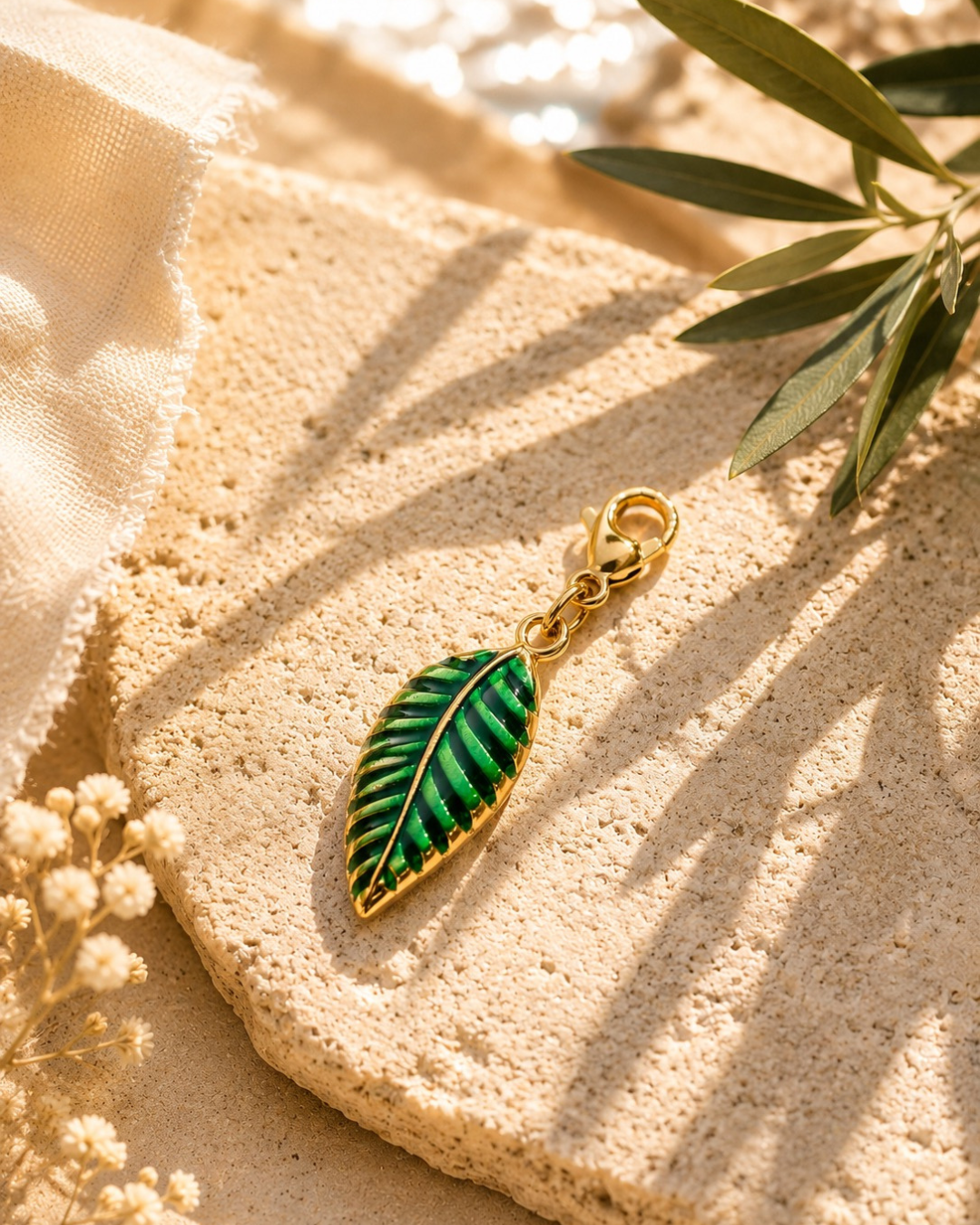 Charm FEUILLE VERTE